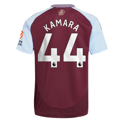 Dres Aston Villa Boubacar Kamara #44 Domaci 2024-25 Kratak Rukav